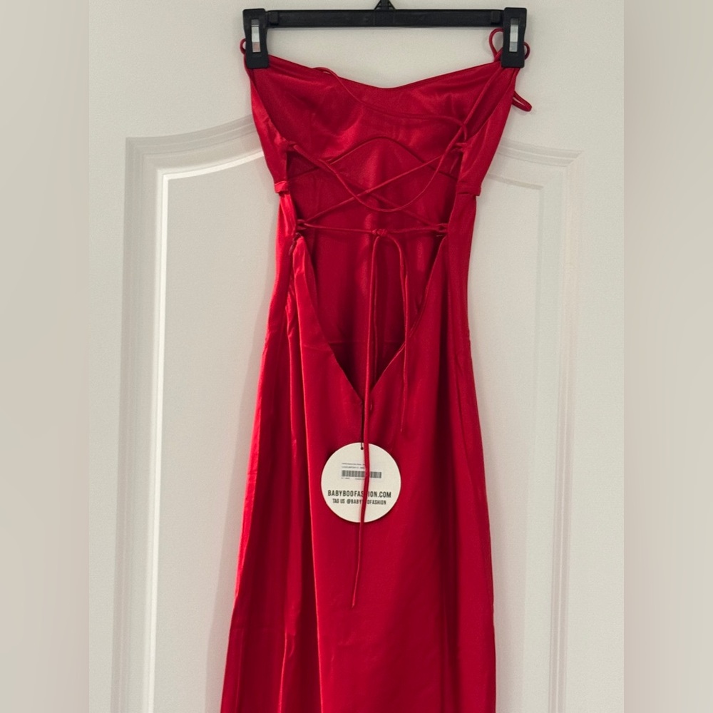 Babyboo Malika Maxi Dress - Red (XS) - Picture 4 of 8